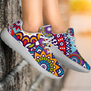 Mandala Tile Bohemian Pattern Print Sport Shoes GearFrost