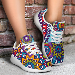 Mandala Tile Bohemian Pattern Print Sport Shoes GearFrost