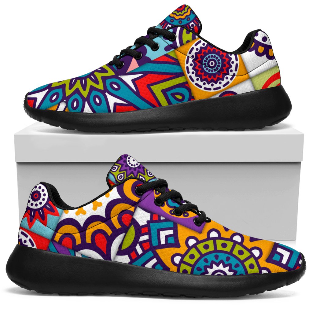 Mandala Tile Bohemian Pattern Print Sport Shoes GearFrost