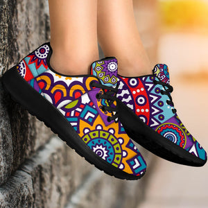 Mandala Tile Bohemian Pattern Print Sport Shoes GearFrost