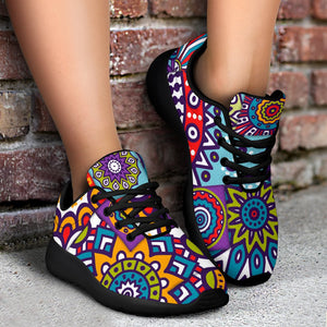 Mandala Tile Bohemian Pattern Print Sport Shoes GearFrost