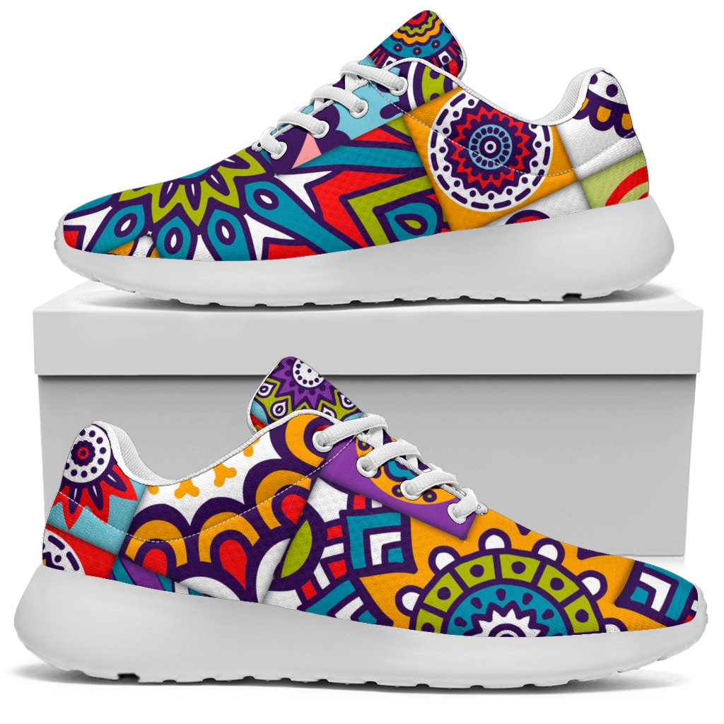 Mandala Tile Bohemian Pattern Print Sport Shoes GearFrost