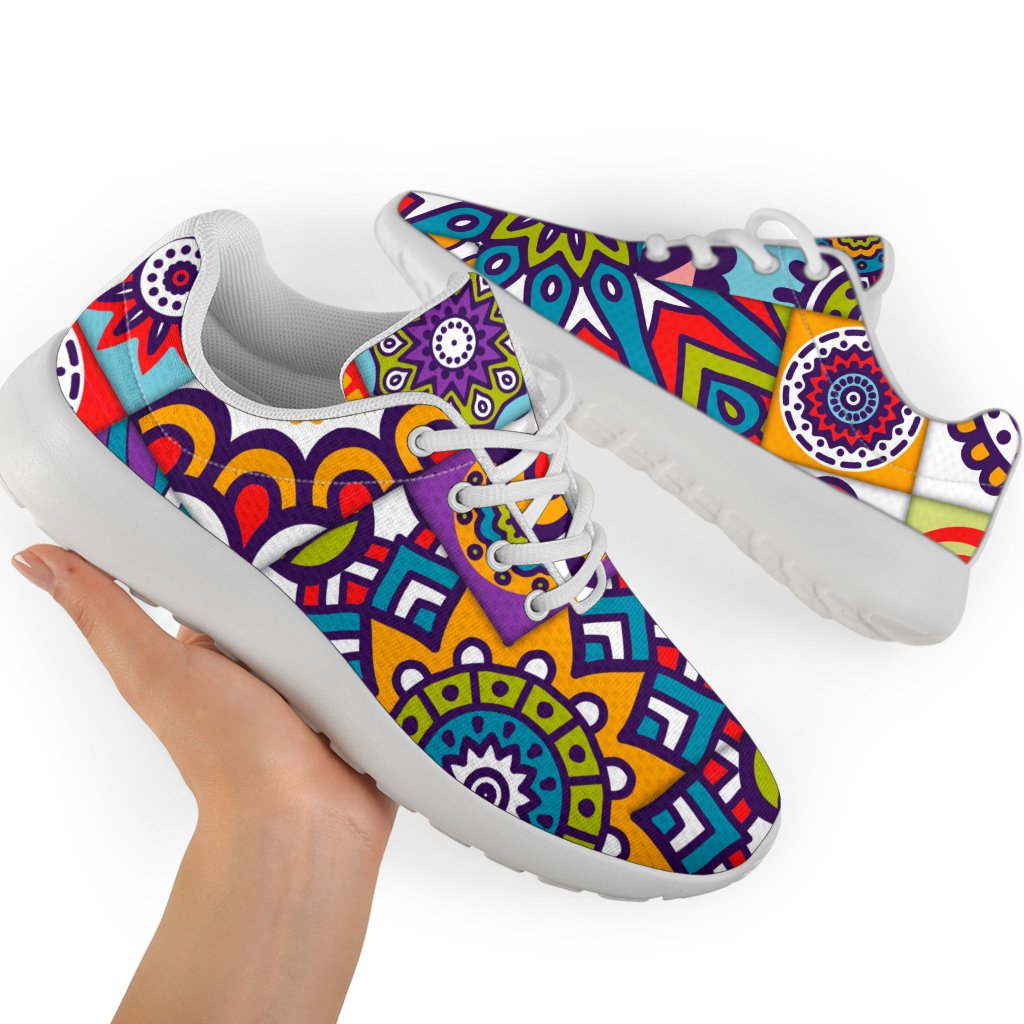 Mandala Tile Bohemian Pattern Print Sport Shoes GearFrost