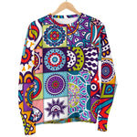 Mandala Tile Bohemian Pattern Print Women's Crewneck Sweatshirt GearFrost