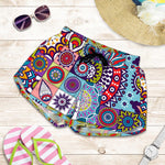 Mandala Tile Bohemian Pattern Print Women's Shorts