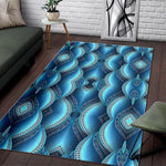 Mandala Waves Bohemian Pattern Print Area Rug GearFrost