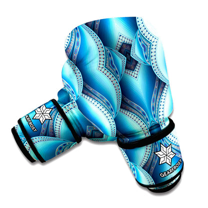 Mandala Waves Bohemian Pattern Print Boxing Gloves