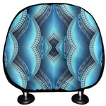 Mandala Waves Bohemian Pattern Print Car Headrest Covers