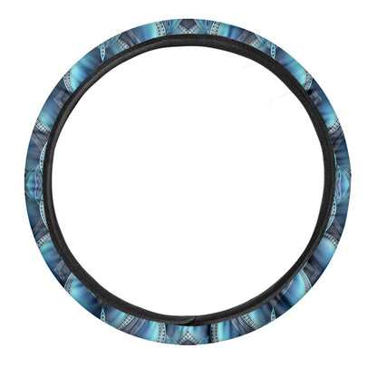 Mandala Waves Bohemian Pattern Print Car Steering Wheel Cover