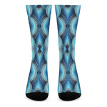 Mandala Waves Bohemian Pattern Print Crew Socks