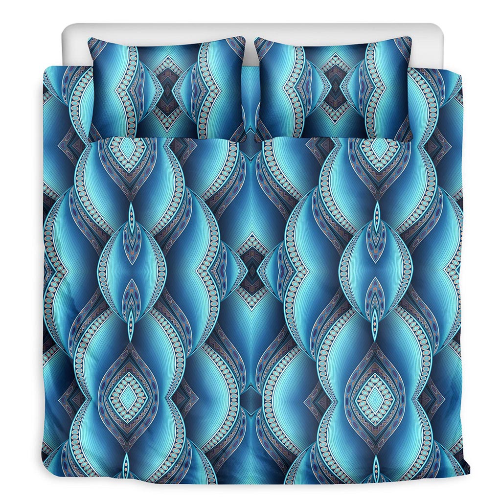 Mandala Waves Bohemian Pattern Print Duvet Cover Bedding Set