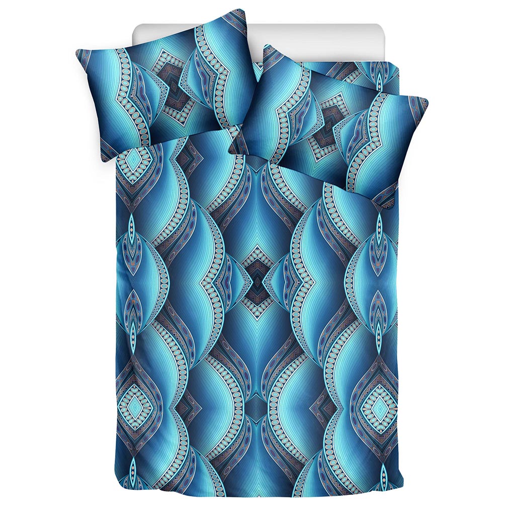 Mandala Waves Bohemian Pattern Print Duvet Cover Bedding Set