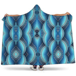 Mandala Waves Bohemian Pattern Print Hooded Blanket