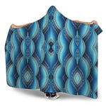Mandala Waves Bohemian Pattern Print Hooded Blanket