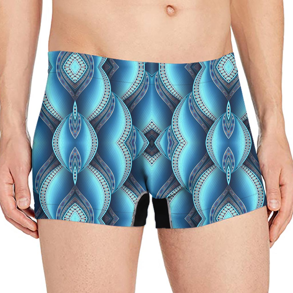 Mandala Waves Bohemian Pattern Print Men's Boxer Briefs