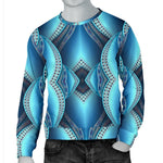 Mandala Waves Bohemian Pattern Print Men's Crewneck Sweatshirt GearFrost