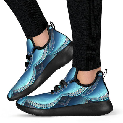 Mandala Waves Bohemian Pattern Print Mesh Knit Shoes GearFrost