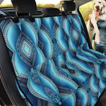Mandala Waves Bohemian Pattern Print Pet Car Back Seat Cover