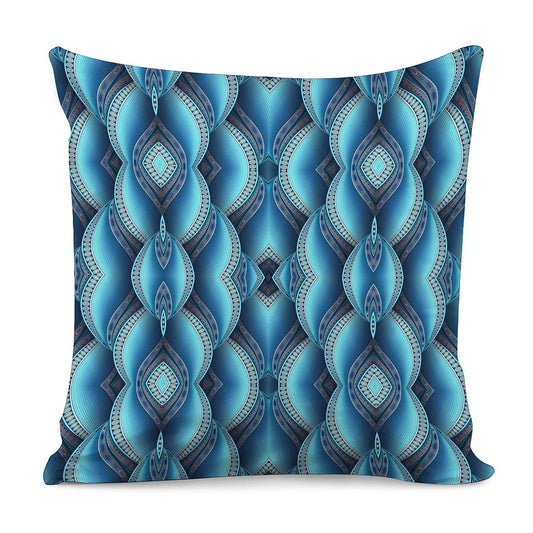 Mandala Waves Bohemian Pattern Print Pillow Cover
