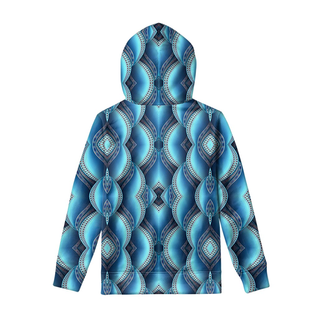 Mandala Waves Bohemian Pattern Print Pullover Hoodie