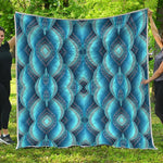 Mandala Waves Bohemian Pattern Print Quilt