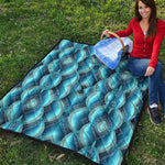 Mandala Waves Bohemian Pattern Print Quilt