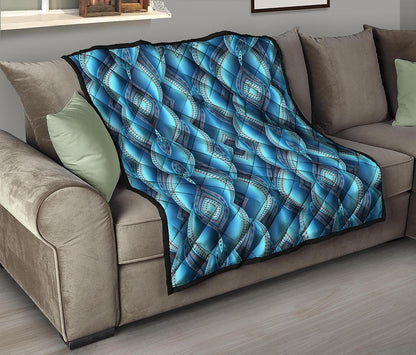 Mandala Waves Bohemian Pattern Print Quilt