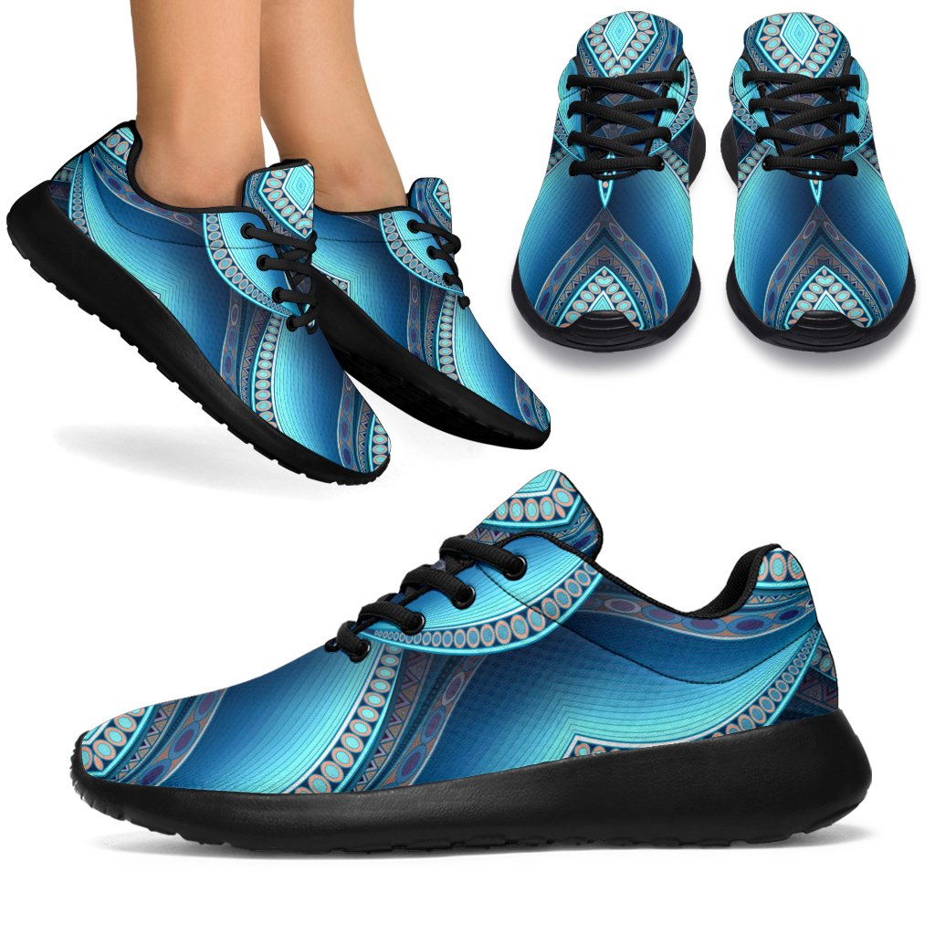 Mandala Waves Bohemian Pattern Print Sport Shoes GearFrost