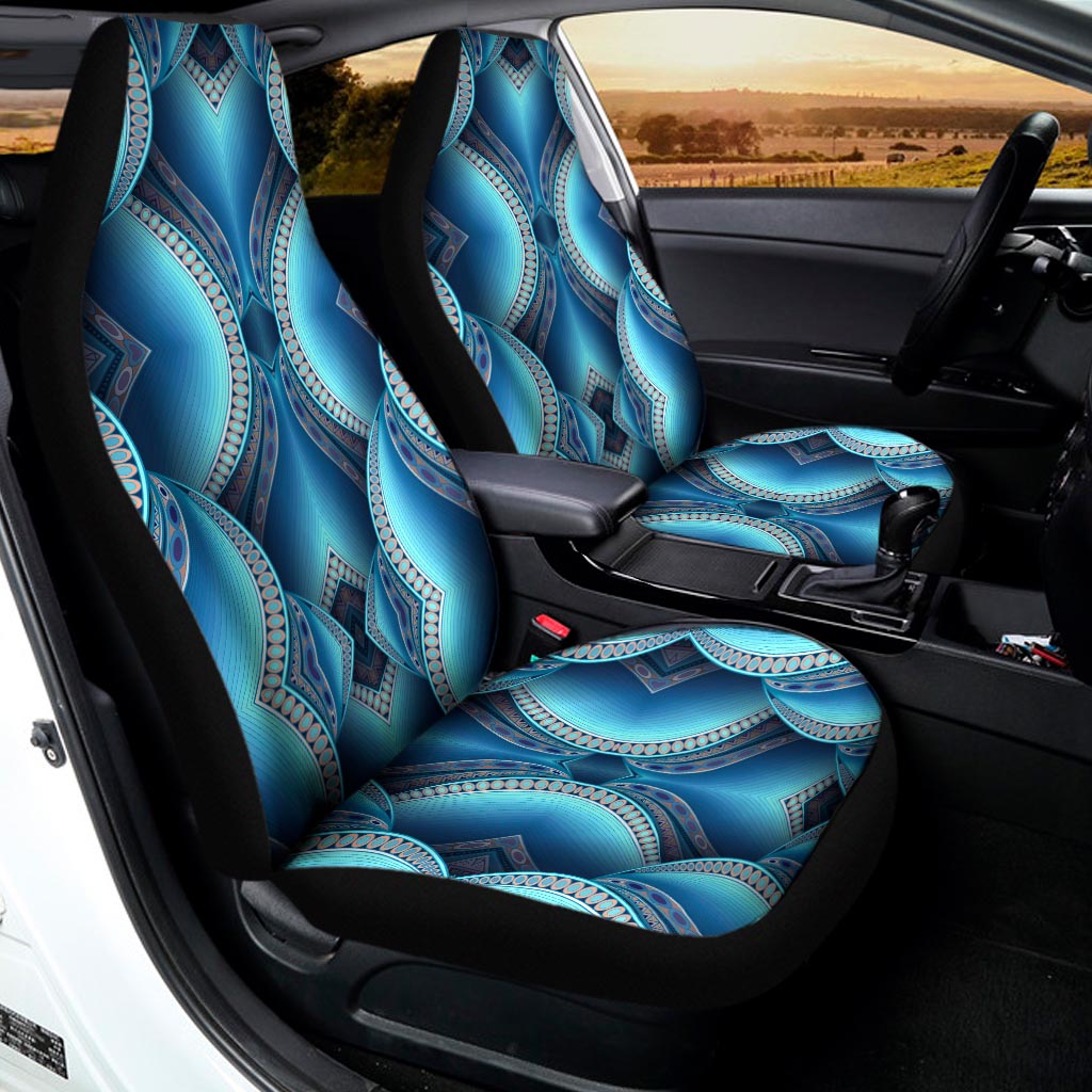 Mandala Waves Bohemian Pattern Print Universal Fit Car Seat Covers