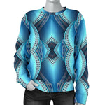 Mandala Waves Bohemian Pattern Print Women's Crewneck Sweatshirt GearFrost
