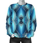 Mandala Waves Bohemian Pattern Print Women's Crewneck Sweatshirt GearFrost