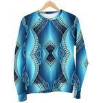 Mandala Waves Bohemian Pattern Print Women's Crewneck Sweatshirt GearFrost