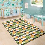 Mango Fruit Striped Pattern Print Area Rug