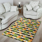 Mango Fruit Striped Pattern Print Area Rug