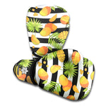 Mango Fruit Striped Pattern Print Boxing Gloves
