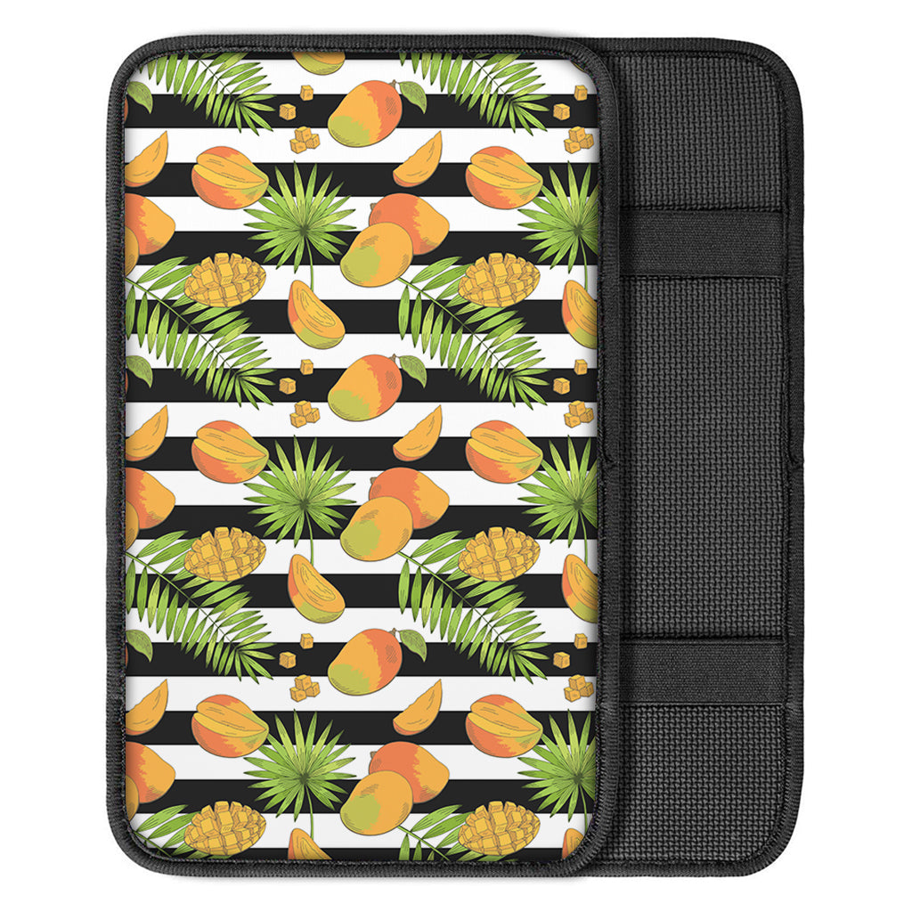 Mango Fruit Striped Pattern Print Car Center Console Cover