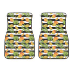 Mango Fruit Striped Pattern Print Front Car Floor Mats