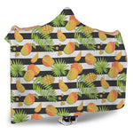 Mango Fruit Striped Pattern Print Hooded Blanket