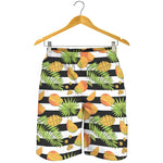 Mango Fruit Striped Pattern Print Men's Shorts