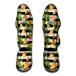 Mango Fruit Striped Pattern Print Muay Thai Shin Guard