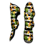 Mango Fruit Striped Pattern Print Muay Thai Shin Guard