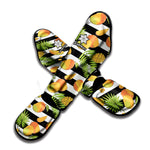 Mango Fruit Striped Pattern Print Muay Thai Shin Guard