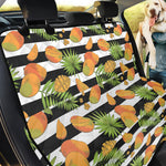 Mango Fruit Striped Pattern Print Pet Car Back Seat Cover