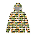 Mango Fruit Striped Pattern Print Pullover Hoodie