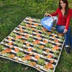 Mango Fruit Striped Pattern Print Quilt