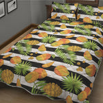 Mango Fruit Striped Pattern Print Quilt Bed Set