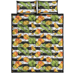 Mango Fruit Striped Pattern Print Quilt Bed Set