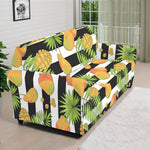 Mango Fruit Striped Pattern Print Sofa Cover