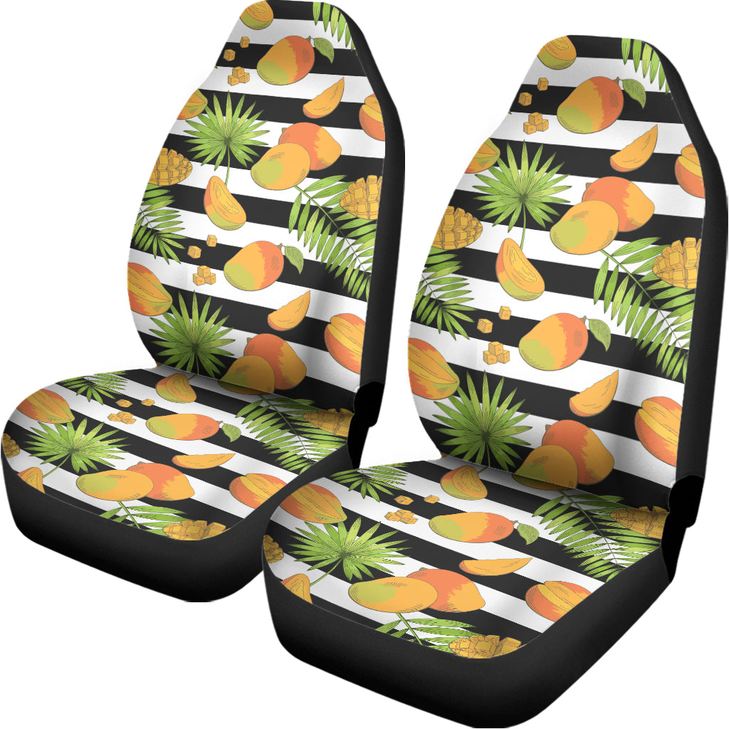 Mango Fruit Striped Pattern Print Universal Fit Car Seat Covers