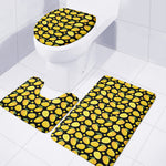 Mango Pattern Print 3 Piece Bath Mat Set